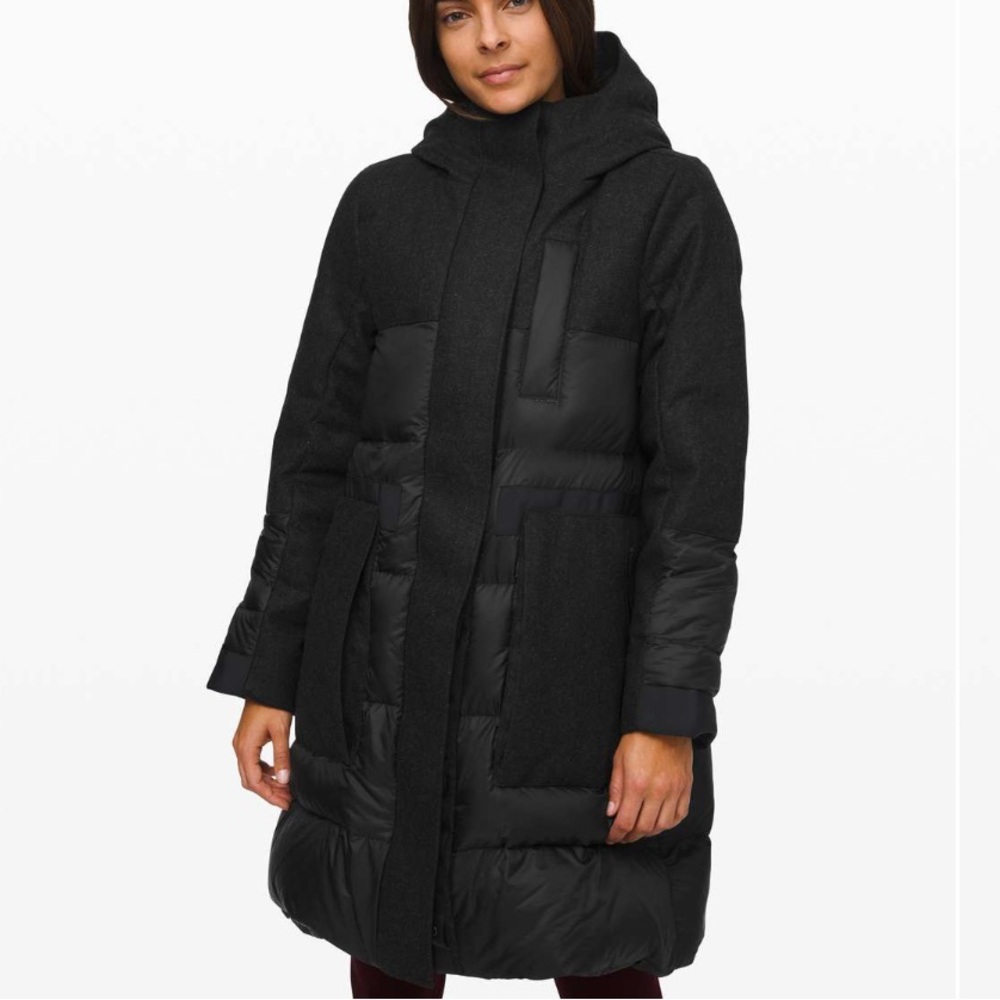 lululemon athletica Charcoal and Black Ski Jacket